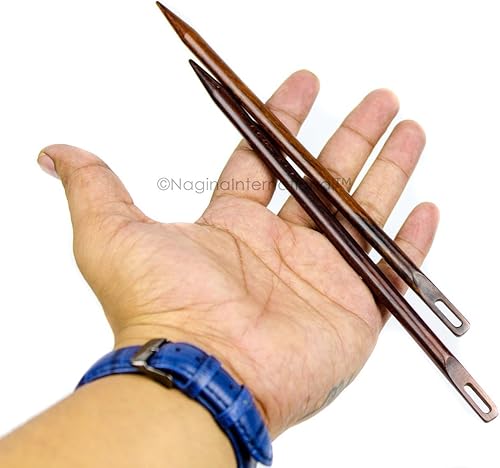 Miniatura 4 de Palisandro - Agujas de costura de madera fina hechas a mano  Suministros de costura y tejido de hilo (0.197in)