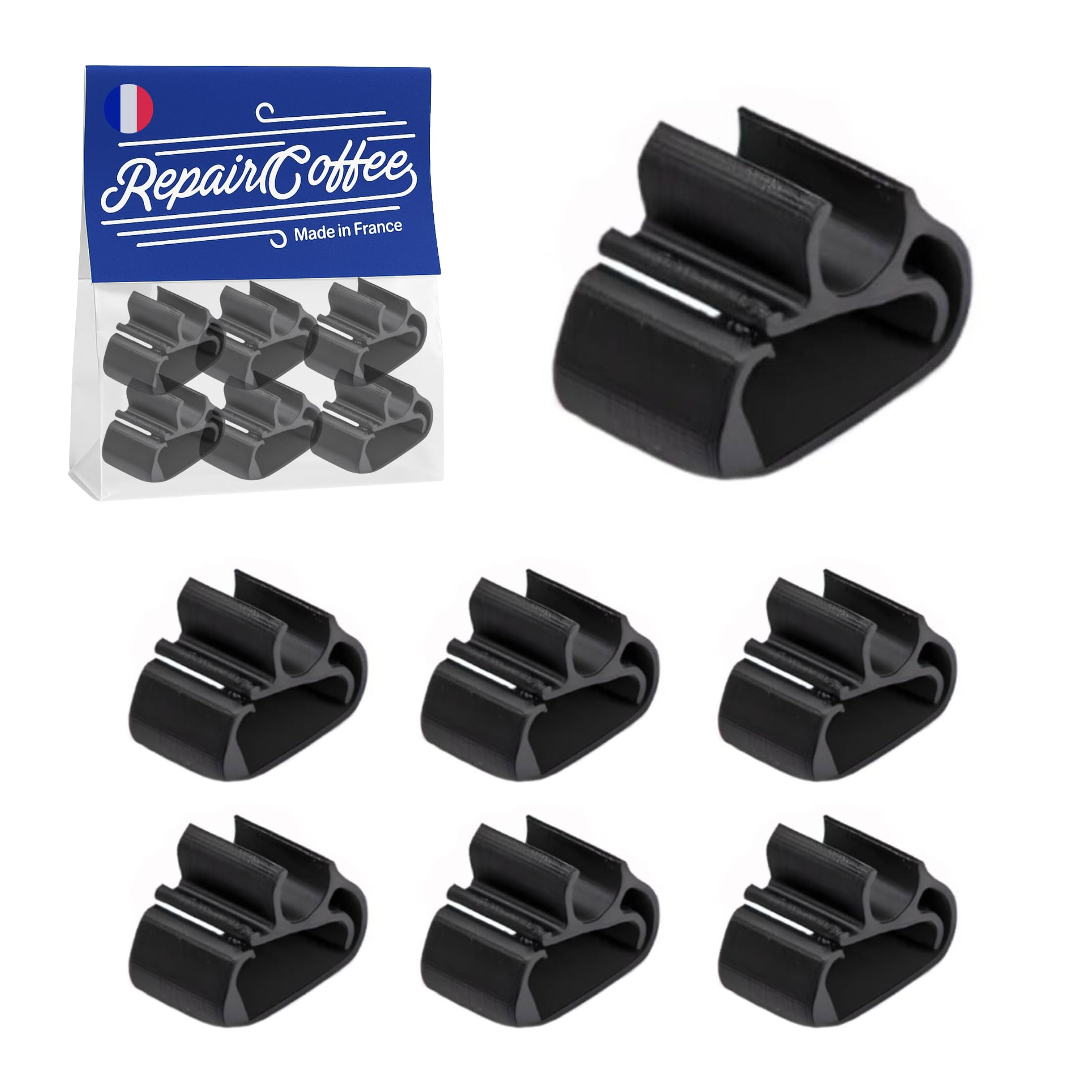 6 Clips Essuie-glace Pour Peugeot 3008/5008, Citroën C5, DS7 - Fixation Tuyau Lave-glace, Plastique Robuste, Entretien Facile