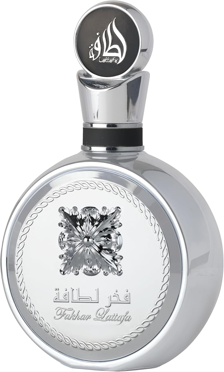 Fakhar Platin – Cítrico, Especiado, Aromático, Amaderado – Eau de Parfum Spray Fragancia de larga duración para unisex, 3.4 onzas / 100 ml