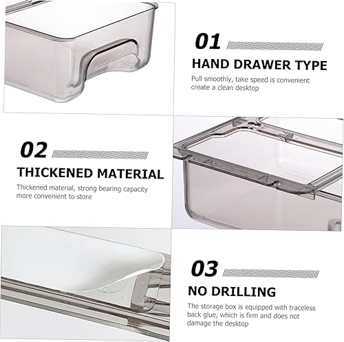 Miniatura 8 de EXCEART Caja de almacenamiento de cables de datos Cajón Organizador de escritorio Organizador de escritorio Guantera Línea de