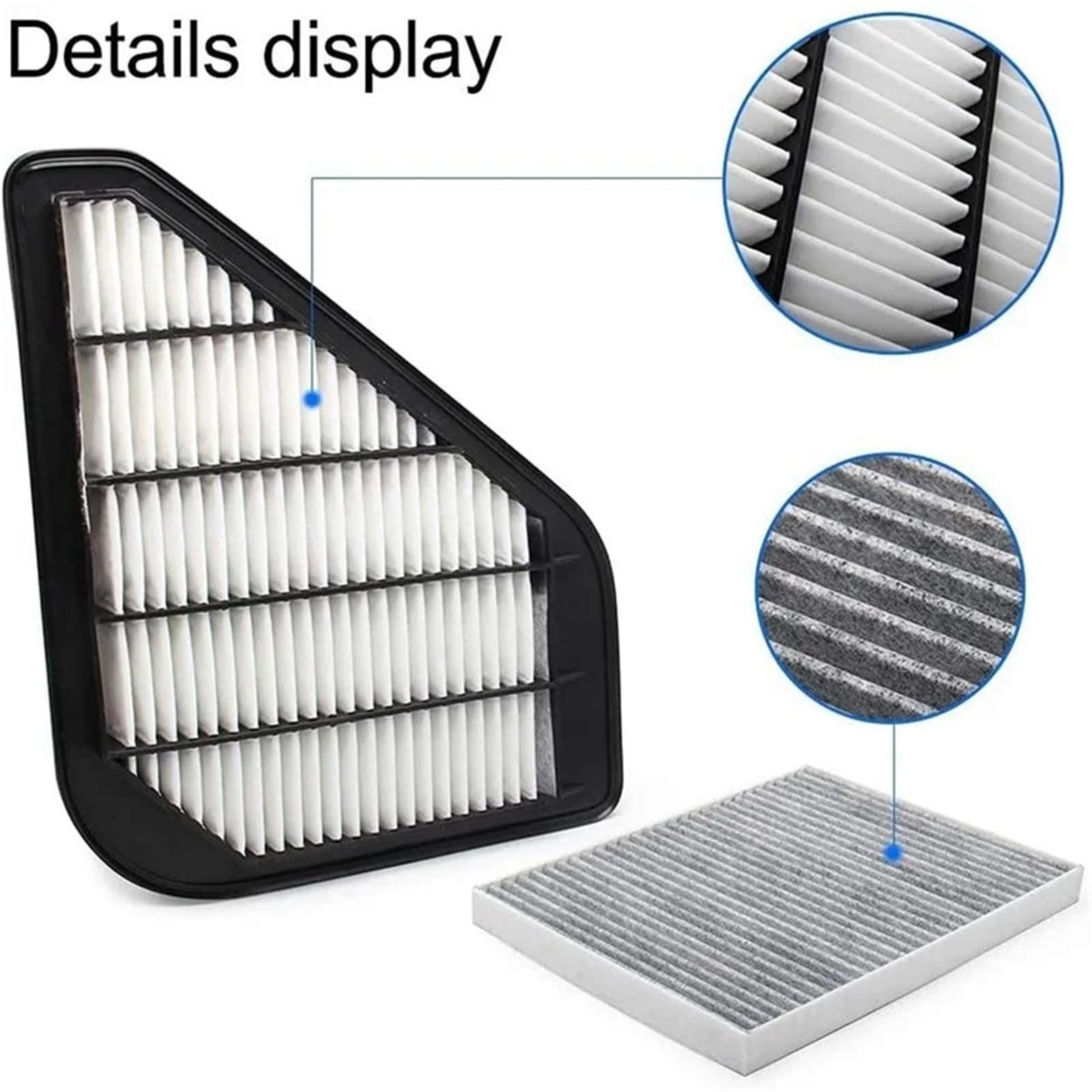 Filtro aria motore per climatizzatore abitacolo auto OEM n. 15278634 20958479 adatto per Buick Enclave 3.6L Traverse GMC Filtro Abitacolo ai Carboni Attivi Aria Abitacolo(Air filter 2 set)