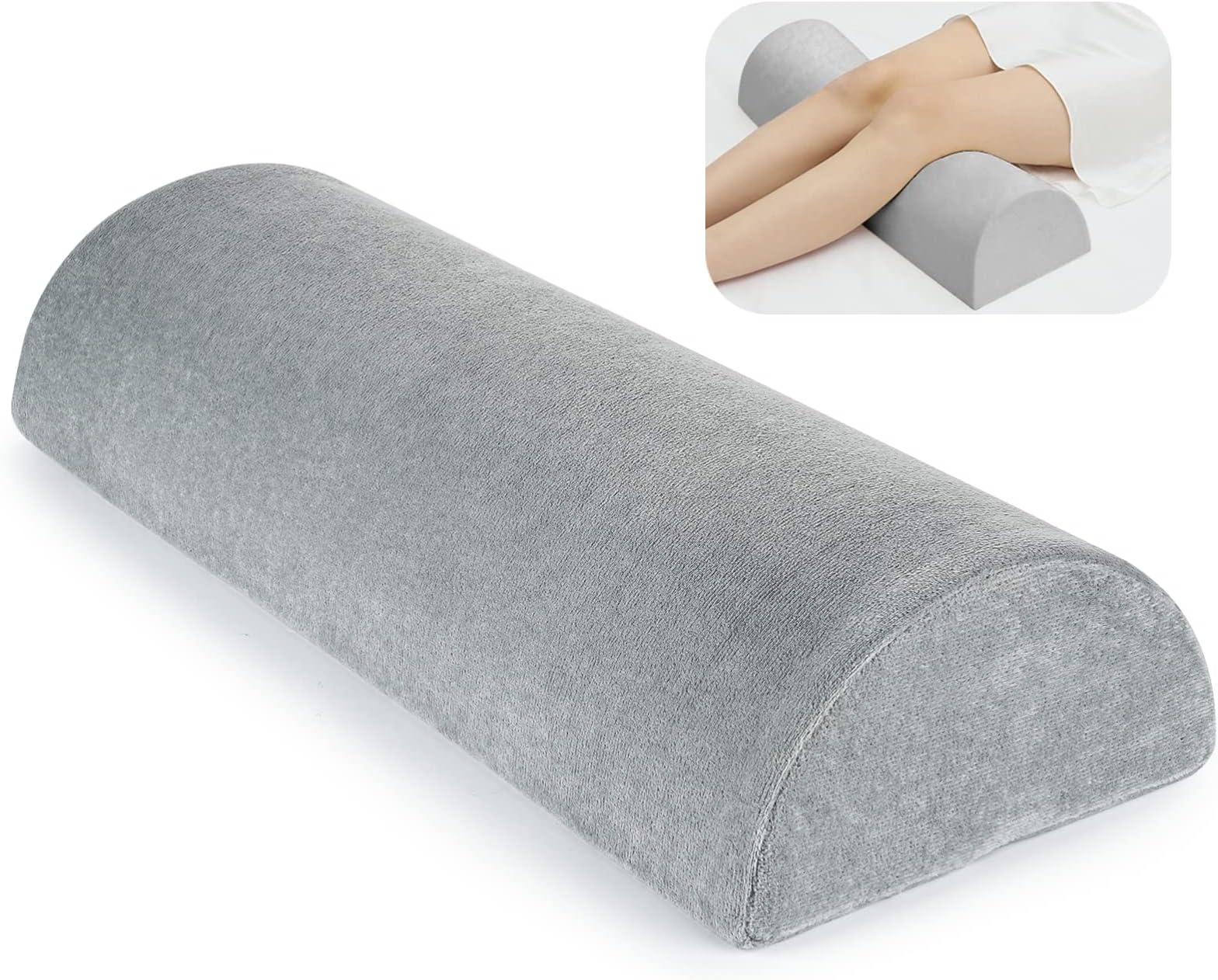 COHEALI Home Pillow Bed Lumbar Pillow Half Moon Bolster