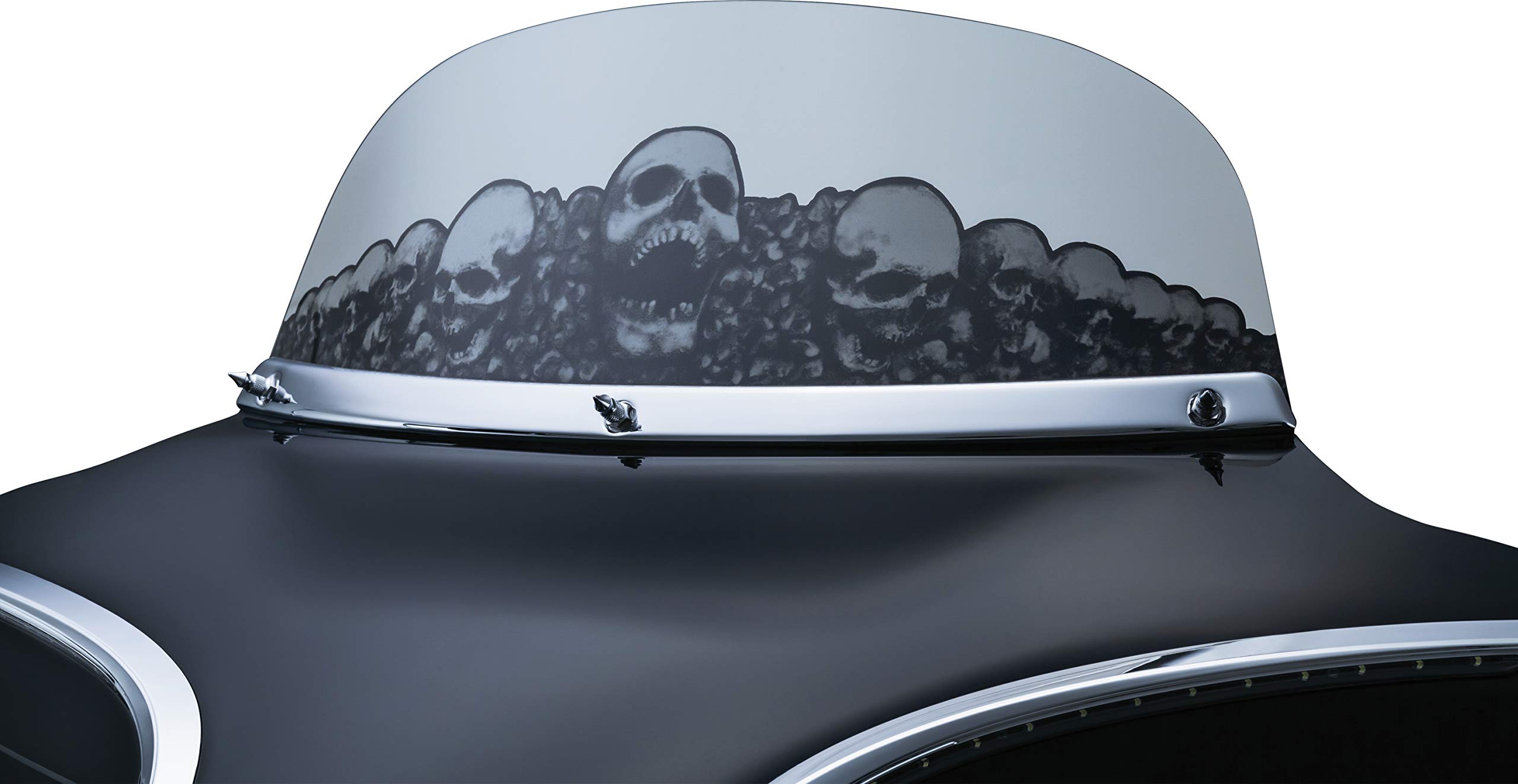 Kuryakyn 1310 Motorradzubehör: Glatte Windschutzscheiben-Verkleidung für Harley-Davidson Motorräder, 1996–2013, Chrom
