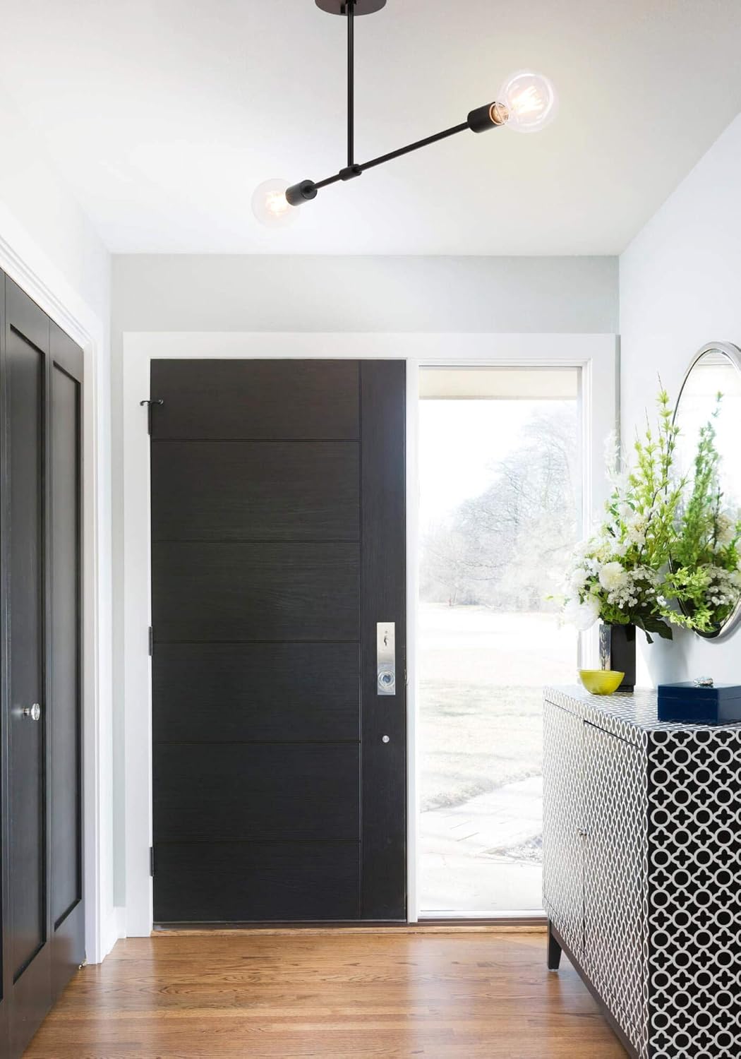 Free Shipping 🛒 XiNBEi Lighting Semi Flush Light, 2 Light Semi Flush Mount Ceiling Light, Modern Sputnik Black Close to Ceiling with LED Bulb for Bedroom Living Room XB-SF1234-2-MBK-G30 🛒 Crazy Deals XiNBEi Lighting Semi Flush Light, 2 Light Semi Flush Mount Ceiling Light, Modern Sputnik Black Close to Ceiling with LED Bulb for Bedroom Living Room XB-SF1234-2-MBK-G30