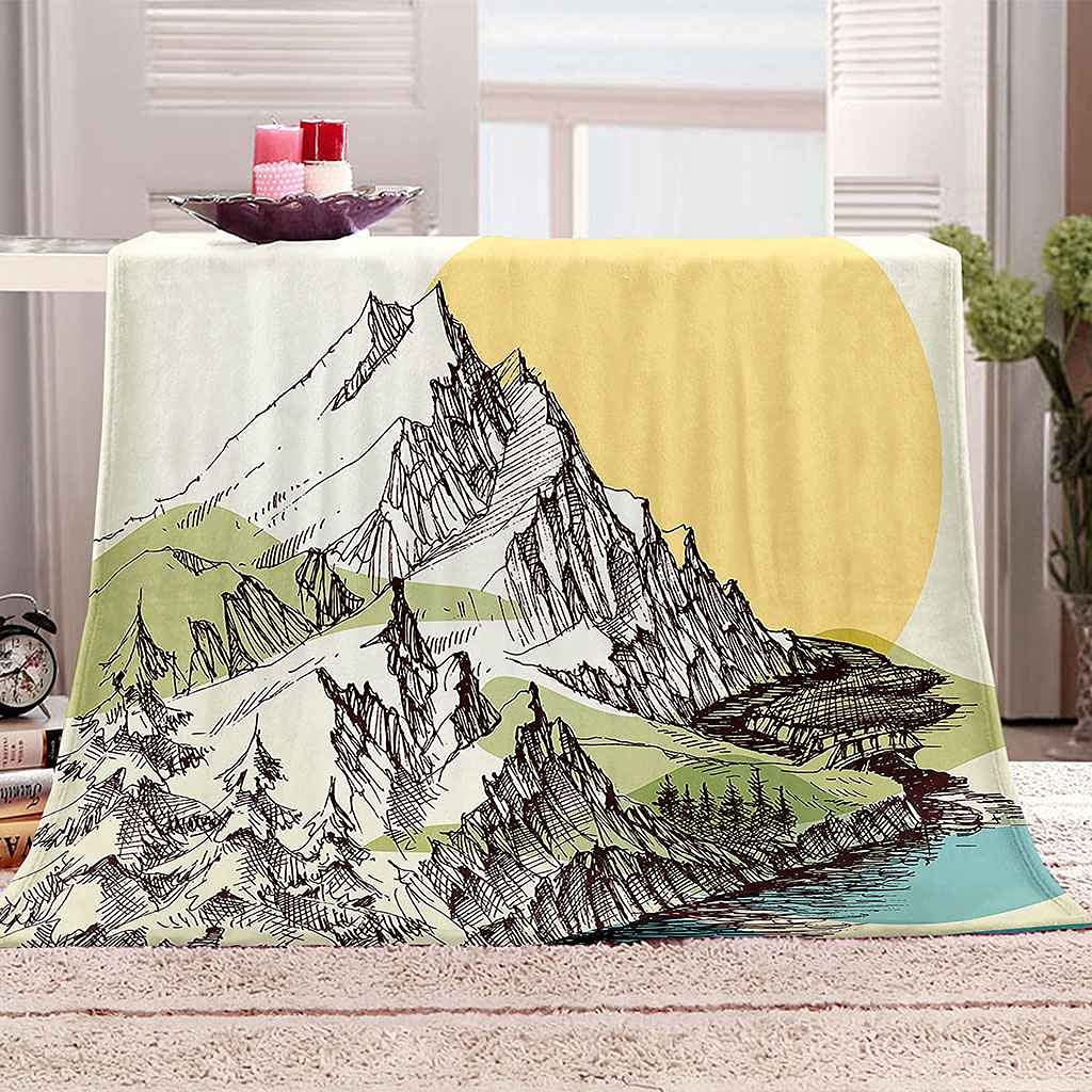 Couverture polaire flanelle microfibre 150x200cm chaude pour lit et canapé toutes saisons