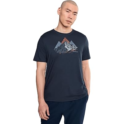 Smartwool Peak Bagger Active Short Sleeve Graphic Tee navy