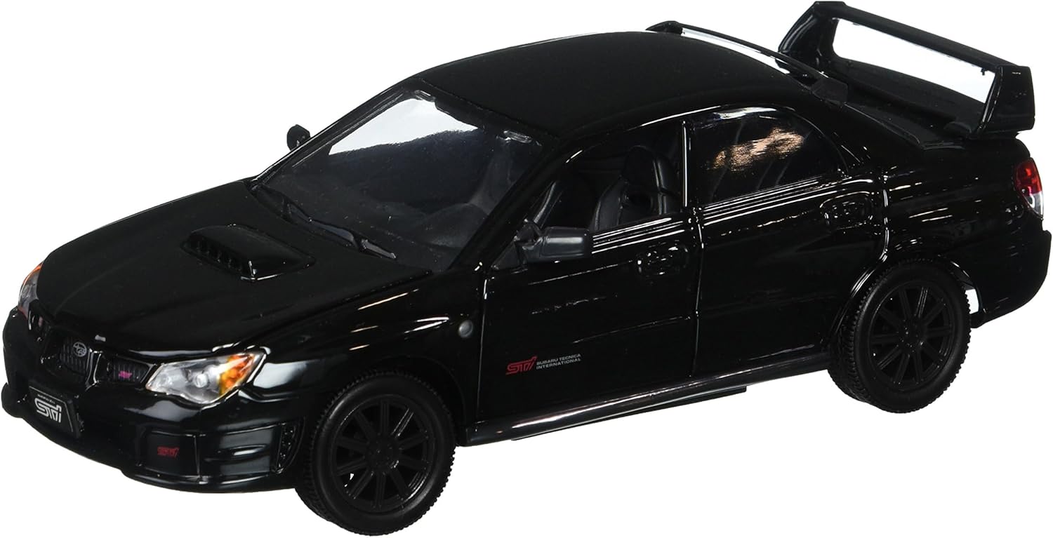 Impreza WRX STi Black 1/24 Diecast Model Car by Motormax 73330bk