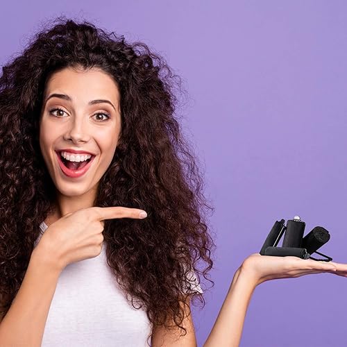 Miniatura 6 de 40 rodillos de esponja para el cabello, rodillos de satén de espuma de seda, rizadores de pelo para mujer con clips de dientes de pato para peinar