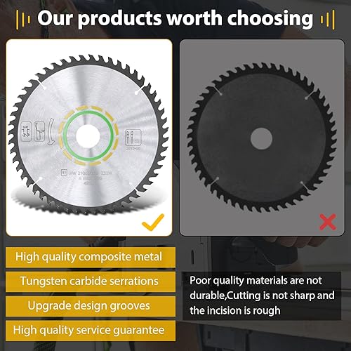 Miniatura 3 de 495381 TS 75 EQ - Hoja de sierra de dientes finos de 8.268 x 0.094 x 1.181 in, 52 dientes finos de 1.181 in, eje compatible con Festool TS 75,