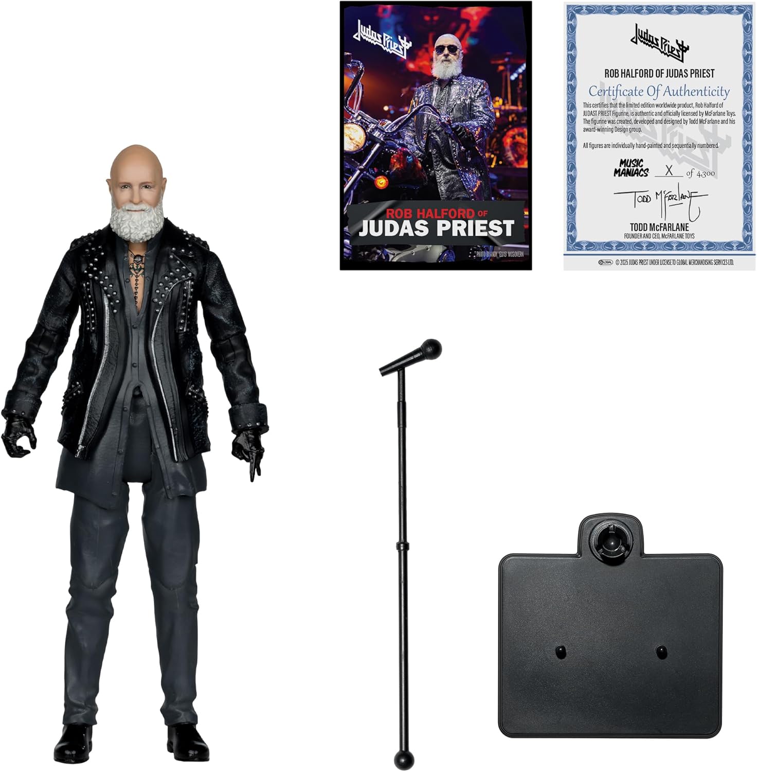 McFarlane Toys- Music Maniacs Metal Rob Halford (Judas Priest) 6in Action Figure