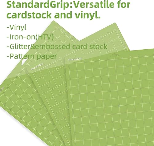 Miniatura 2 de Alfombrillas de corte para Cricut MakerMaker 3Explore 3AirAir 2, variedad de alfombrillas de repuesto adhesivas compatibles con máquinas Cricut