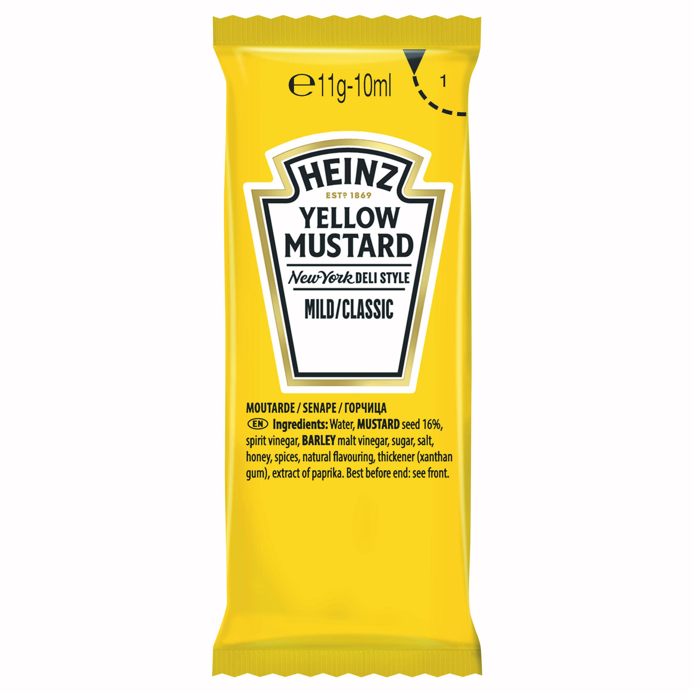 Heinz Sachet Yellow Mustard - 10 ml (200 pezzi)