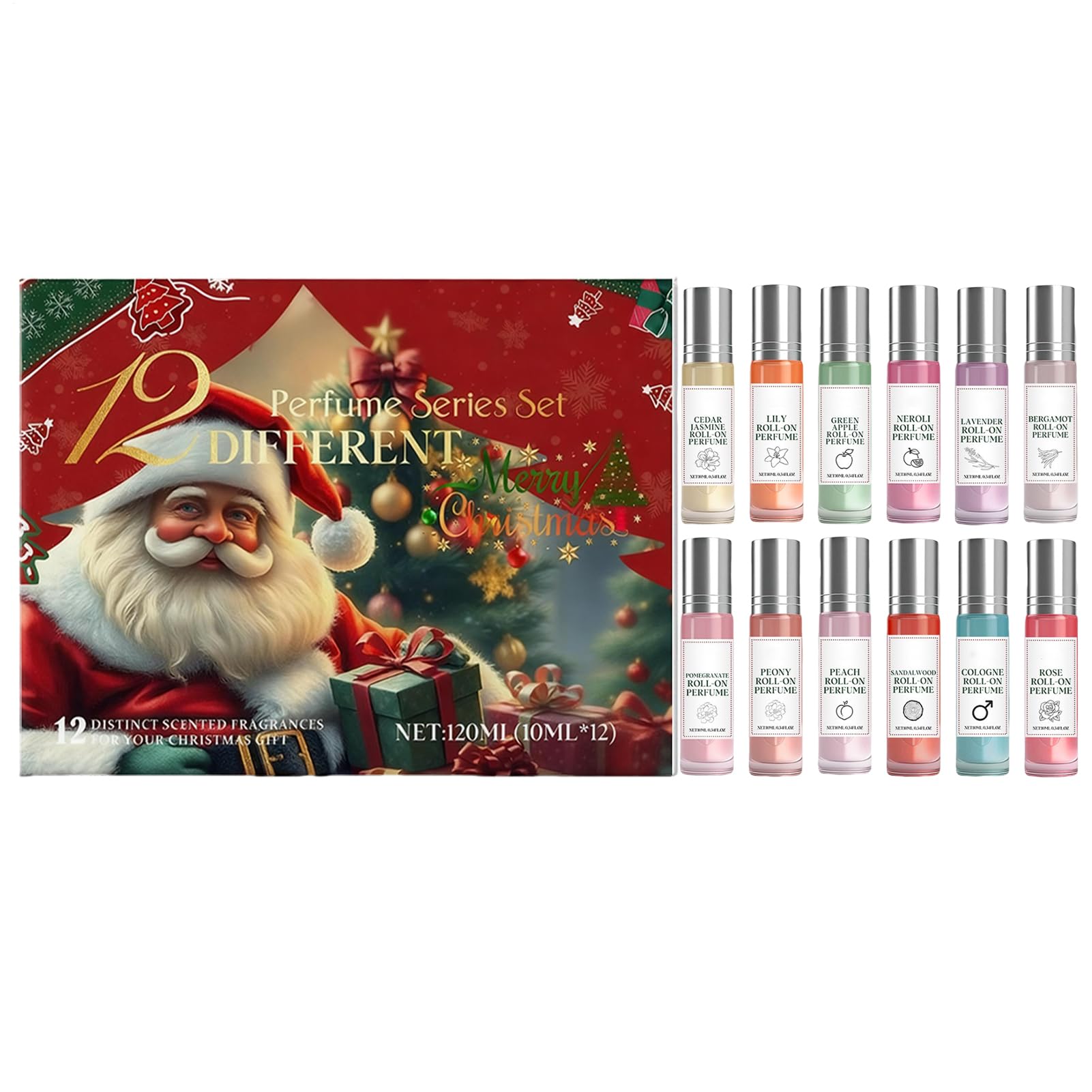 Profumi Di Natale | 12 Pezzi Di Fragranza Elegante | Profumi Di Lunga Durata | Per Donne, Moglie, Fidanzate Che Viaggiano Ogni giorno, Incontri, Feste Notturne, Affari, Attività Sociali, Inf