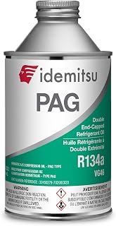 Hermetic AC Compressor PAG Oil - PAG 46 MVAC Oil for R134a AC Compressor (250mL Can, 8 oz) (1)