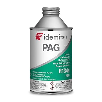 Idemitsu Hermetic Oil AC Compressor PAG Oil PAG 46 MVAC Oil for Automotive A/C Compressors 250mL Can, 8 oz | Engineered for Superior A/C Performance and Protection