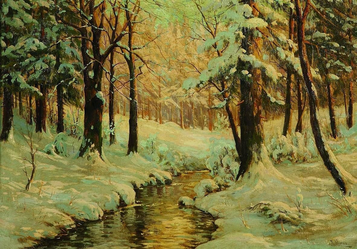 Decoration murale foret d'hiver MSTECO pour habiller un mur - 5