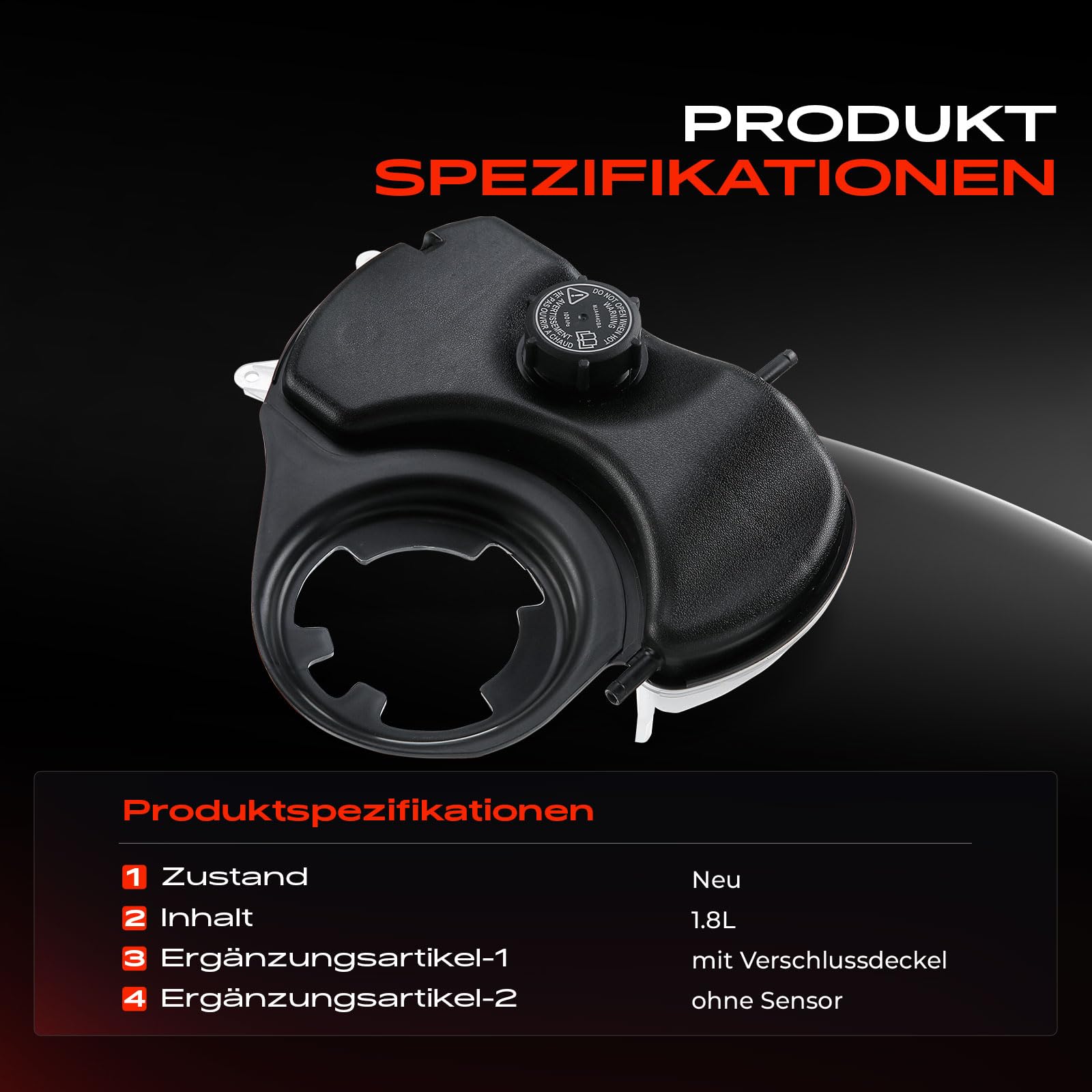 Frankberg Ausgleichsbehälter Kühlmittel Kompatibel mit X-Type CF1 X400 2001-2009 C2S46861