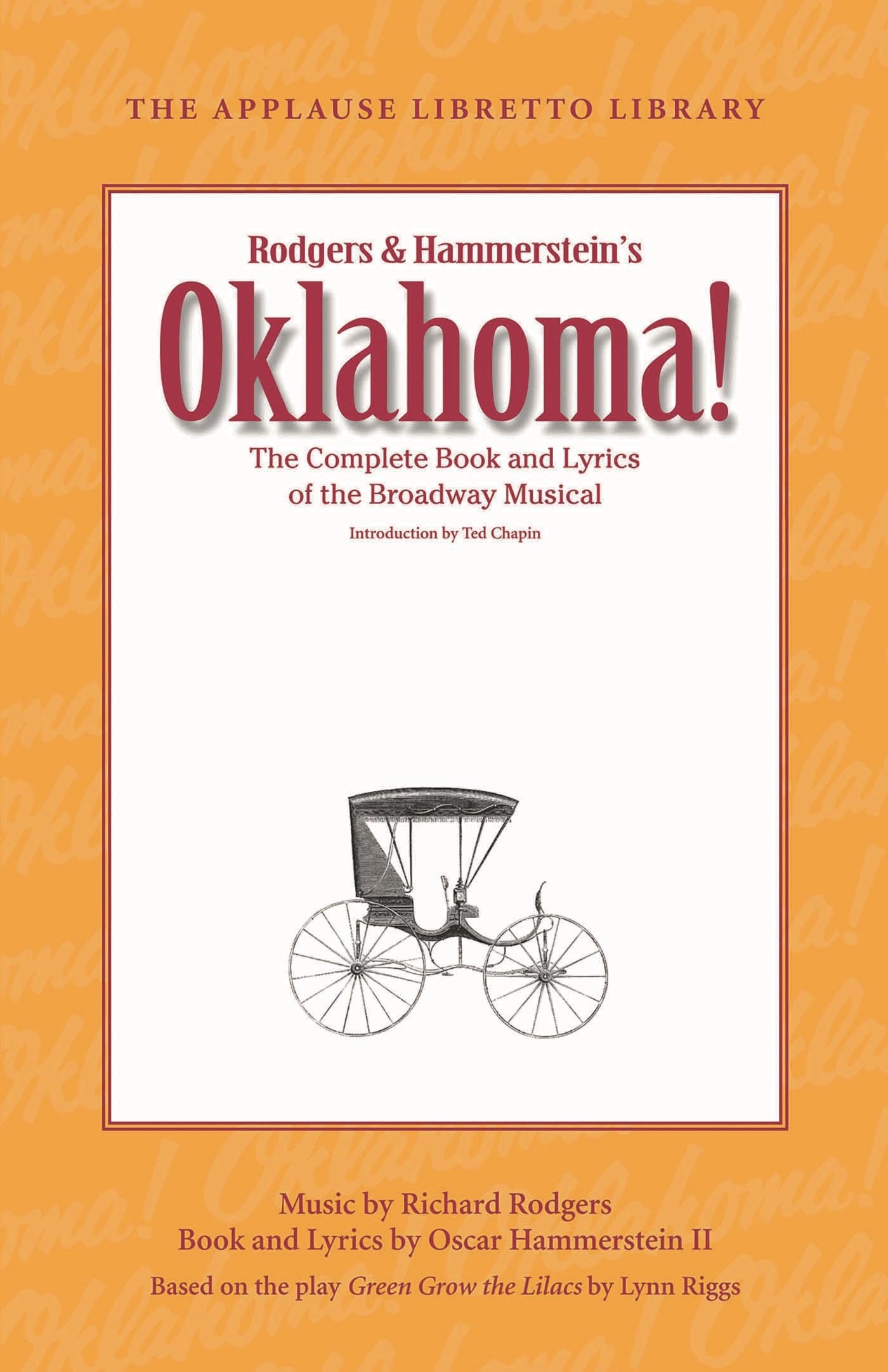 Livre sur la musique Oklahoma! the applause libretto library pour travailler ses textes de chant