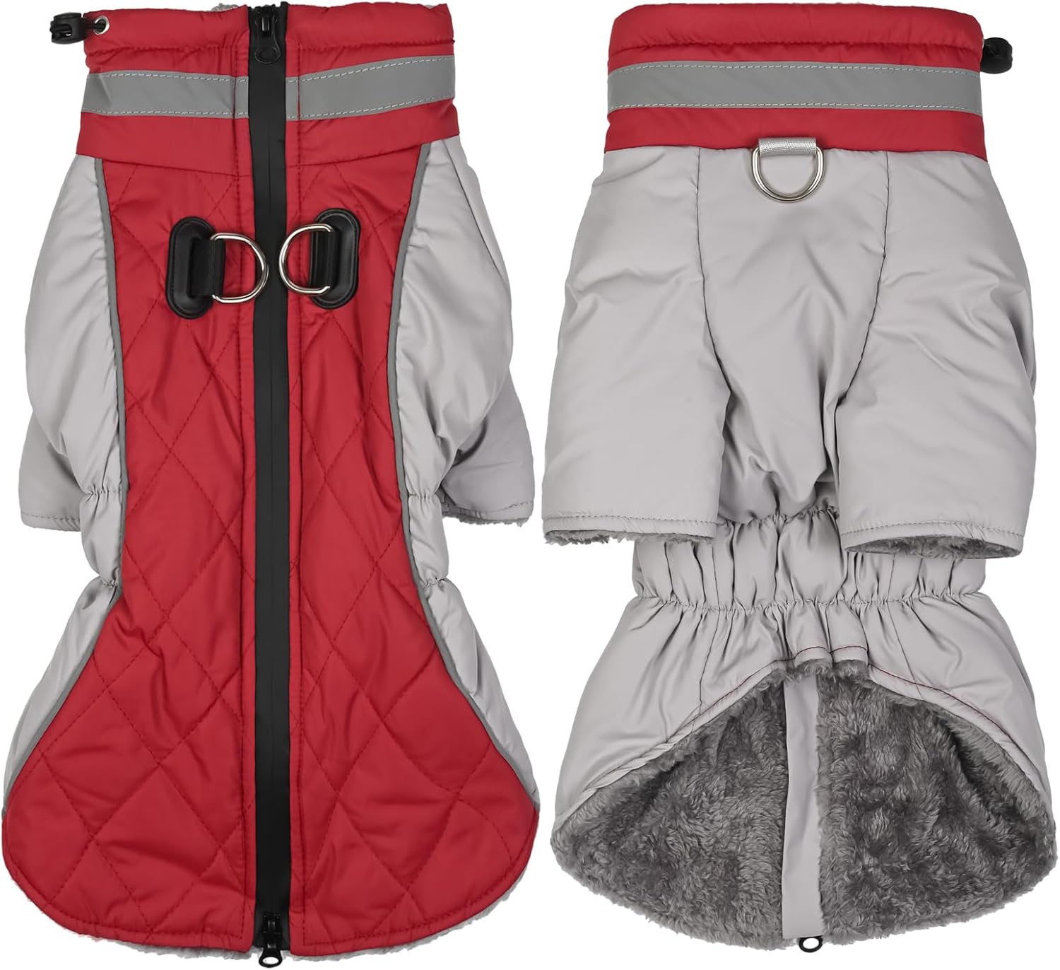 Yealay Dog Winter Coat Warm Fleece Lining Dogs Winter