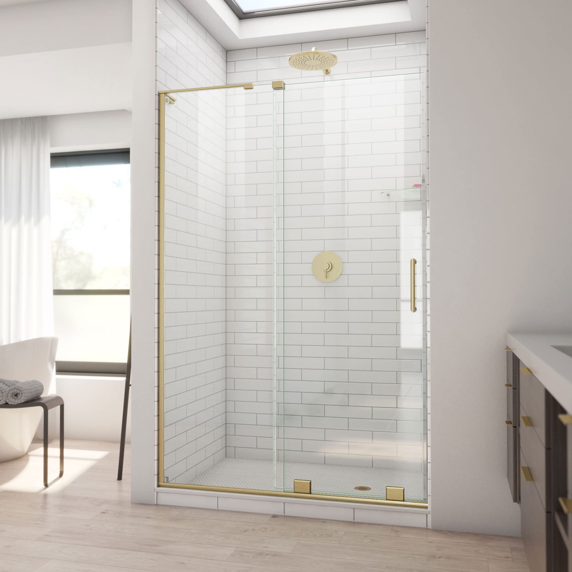 DreamLine Mirage-X 44-48 inch W x 71 inch H Frameless Sliding