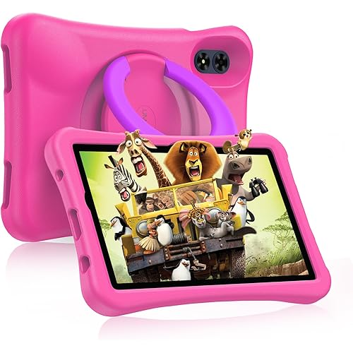 UMIDIGI Kids Tablet, Android 13 Tablet for Kids, 10.1 inch G2 Tab Kids, 8(4+4) GB RAM 64GB ROM Up to 1TB, Children's Tablet with Parental Control, BT 5.0, WiFi 6, Learning Tablet for Kids (Pink)
