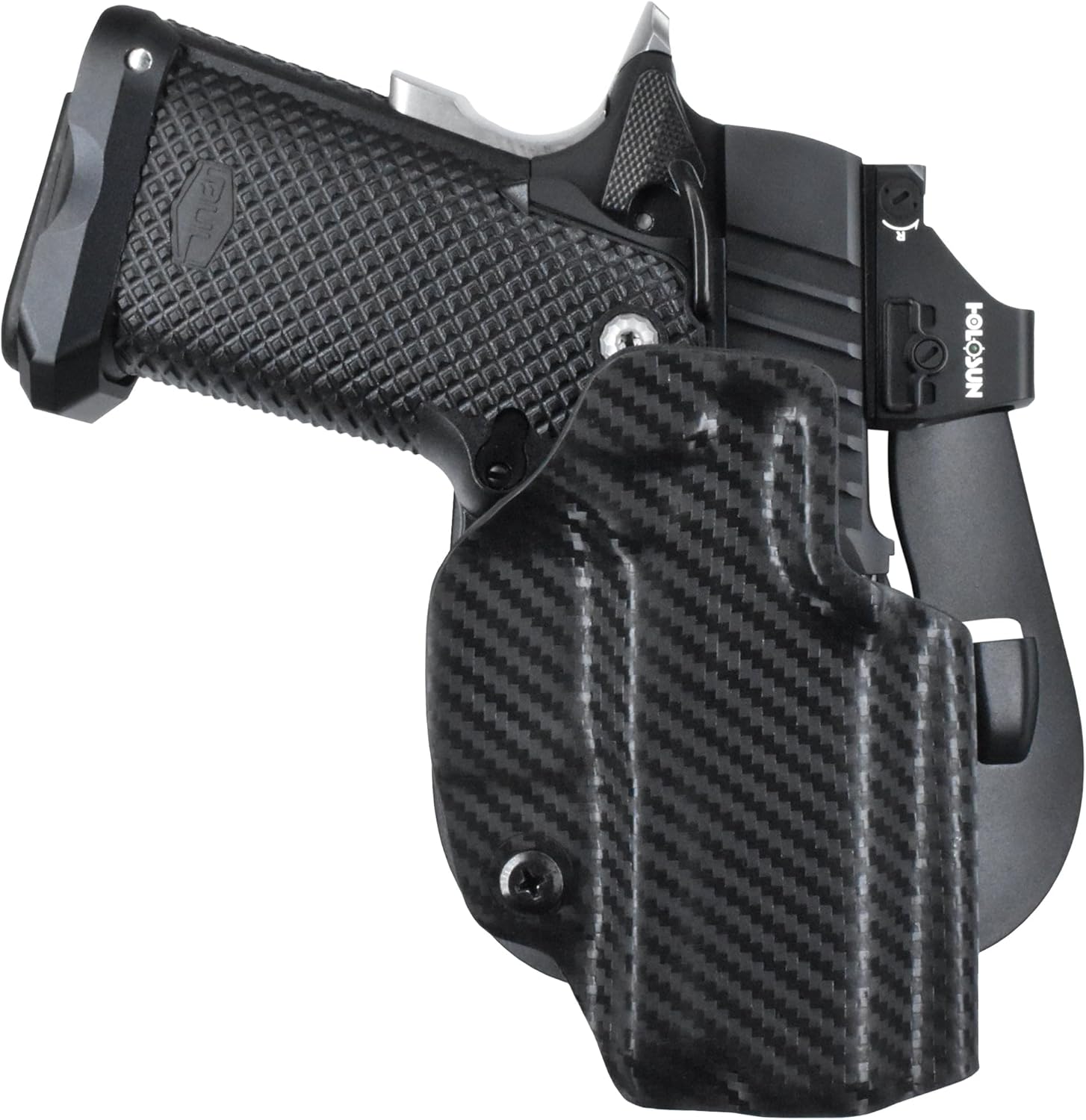 OWB Paddle Holster - Outside The Waistband fits Bul Armory SAS II Ultralight 3.25 in with TLR-8AG
