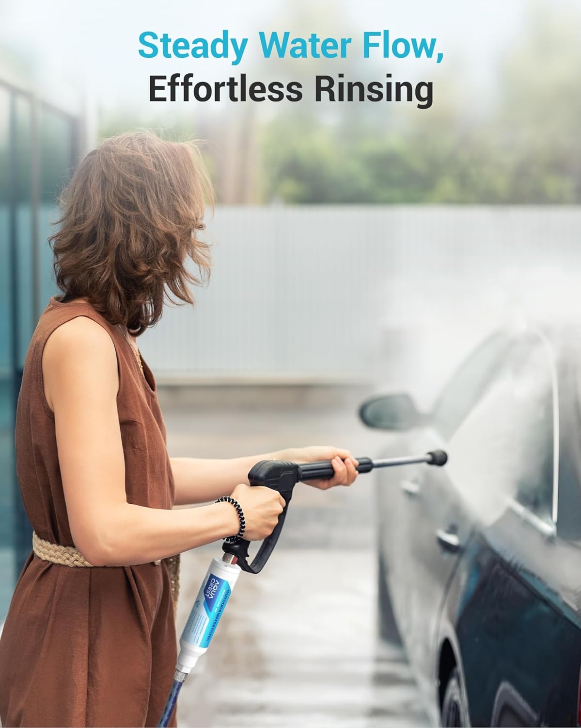 AQUACREST Inline Water Filter, Dedicated for Car Washing, Window & Yard Cleaning, Effectively Reduce Hard Water Spots, Soften Water, Upgraded Formula, Pack of 2 - Image 8