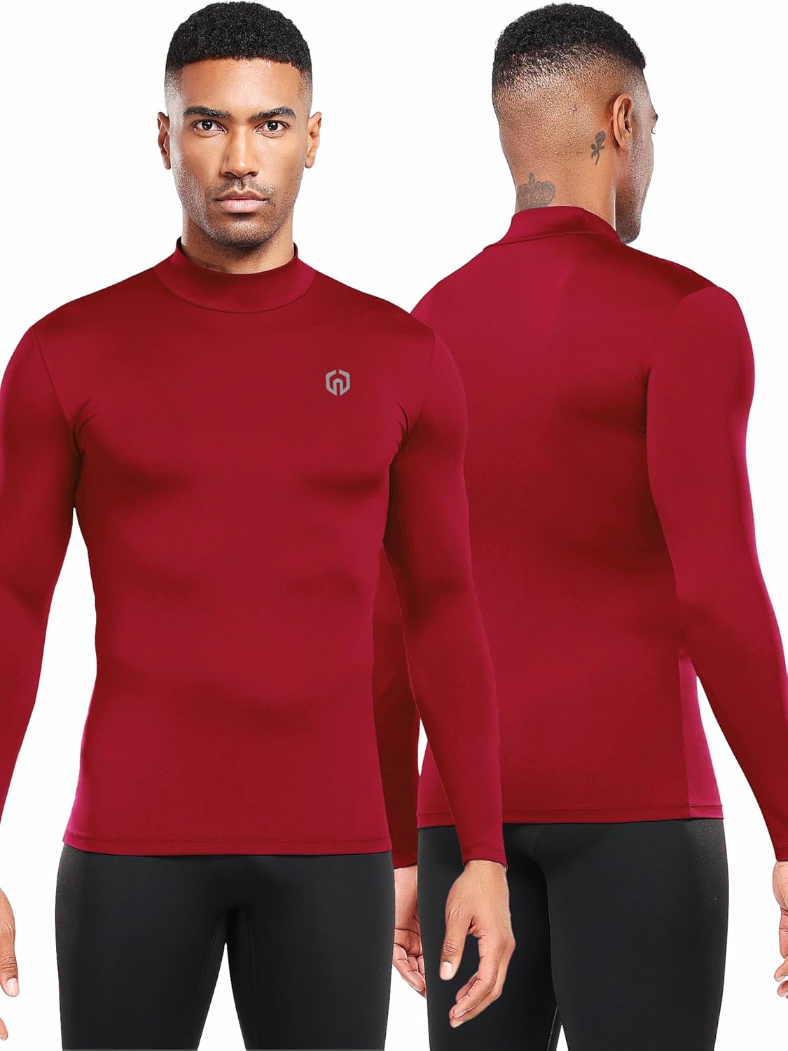 NELEUS 4 Pack Men's Workout Long Sleeve Shirts Compression Dry Fit Muscle Tops - Image 2