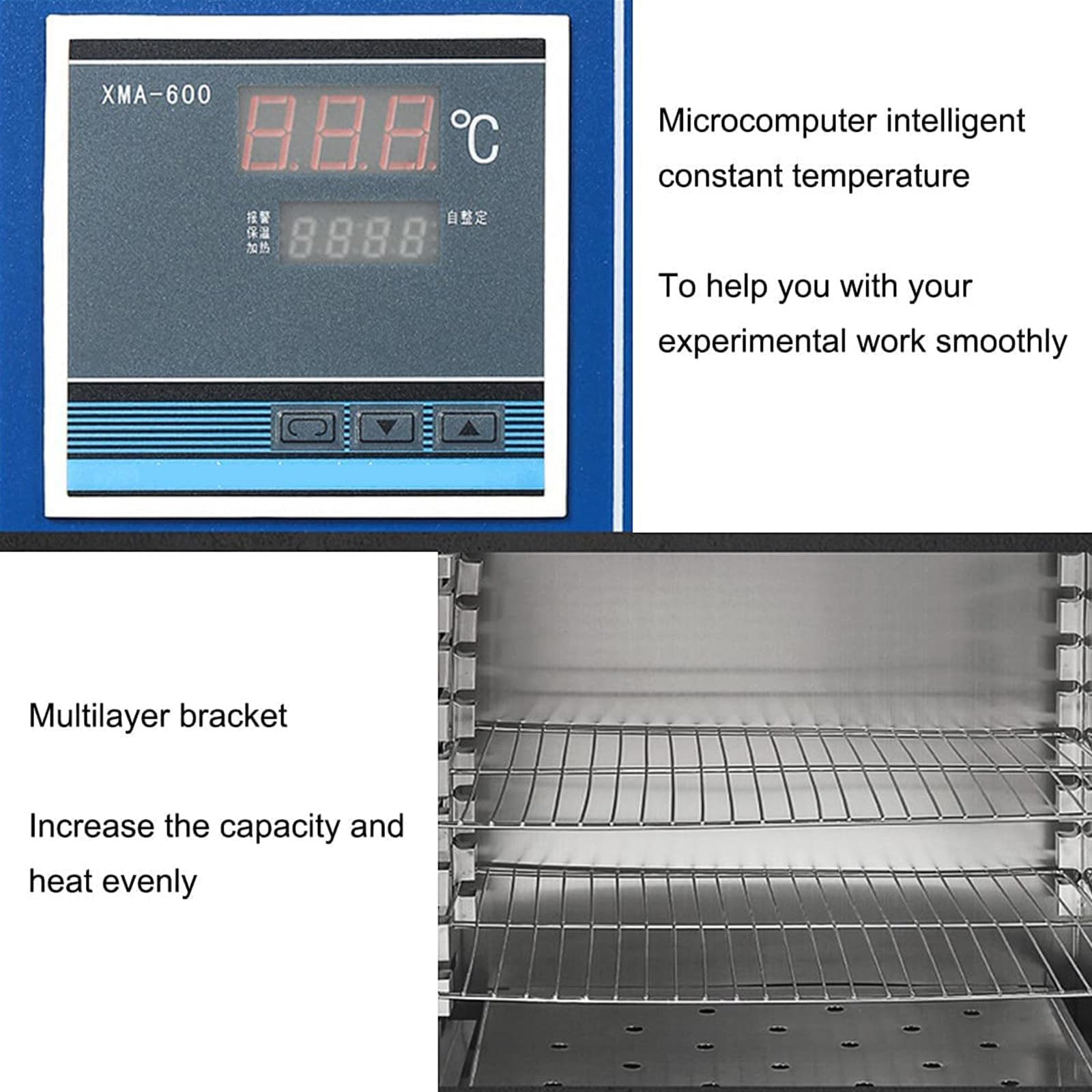 Pequeño Horno Circulación Aire Caliente,Control Temperatura Pid,Horno Laboratorio Convección Aire Forzado para La Industria Química Y Electrónica