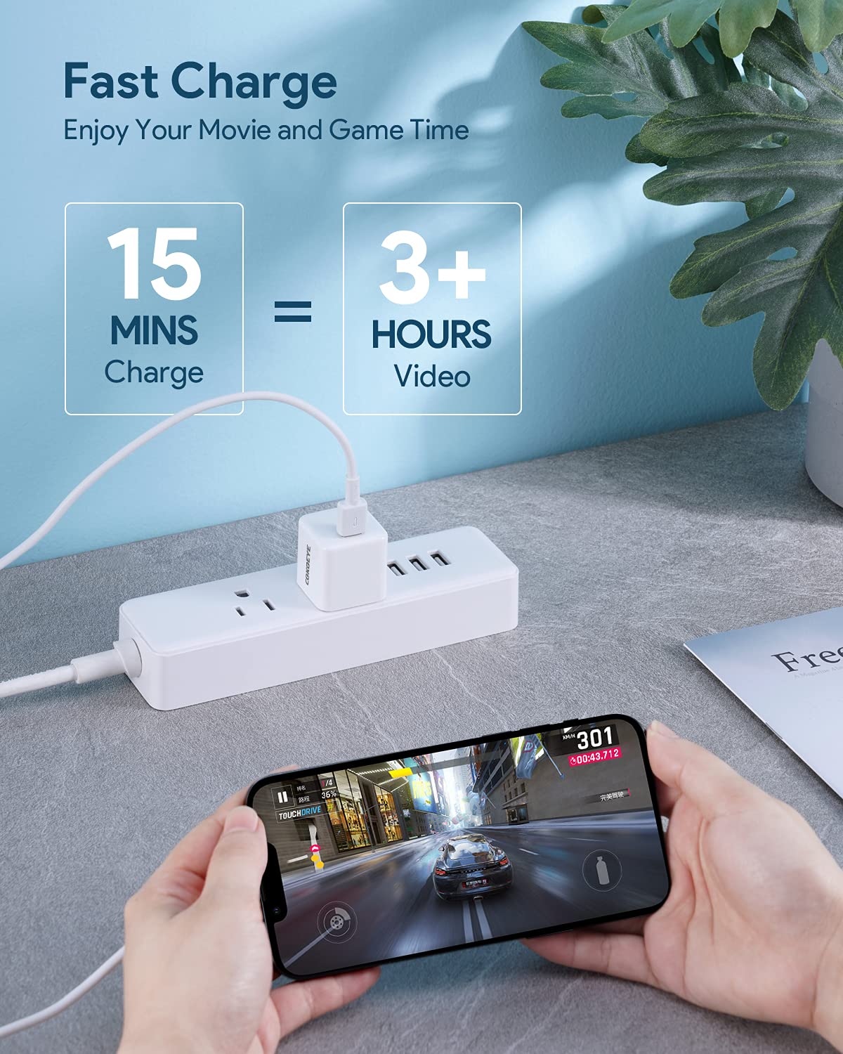 Amazon.com: 適用於iPhone 14 Pro Max 充電器,USB C 充電器27W 2 入