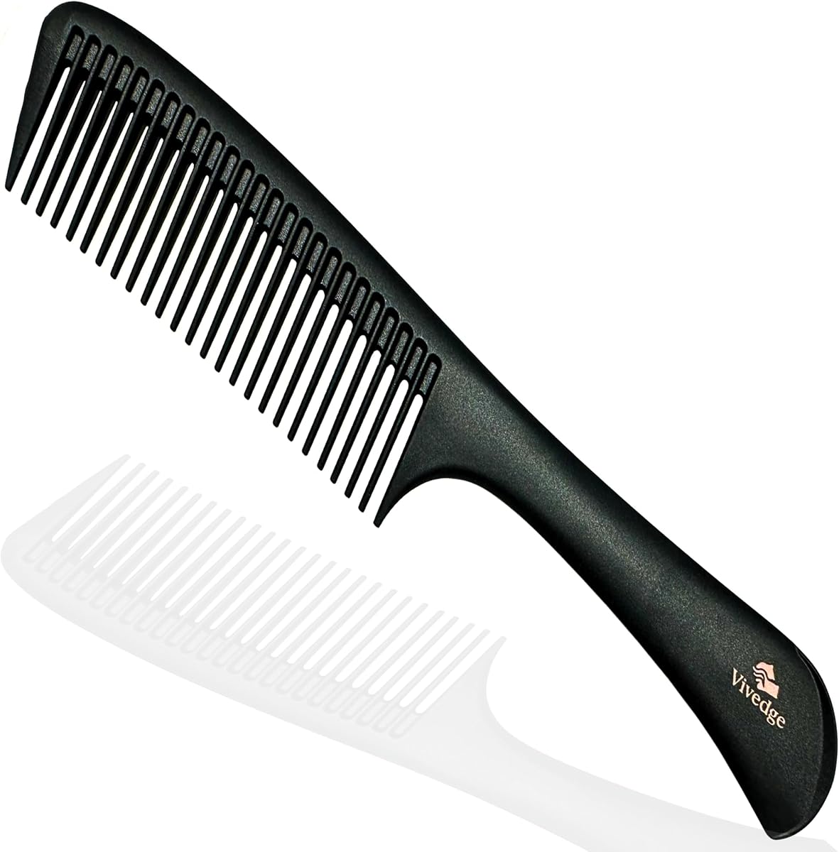 Carbon Fiber Styling Comb, Anti Static Hair Comb for Men & Women, Detangling & Frizz Control, Heat Resistant Comb for Straight, Curly, Thick & Wavy Hair