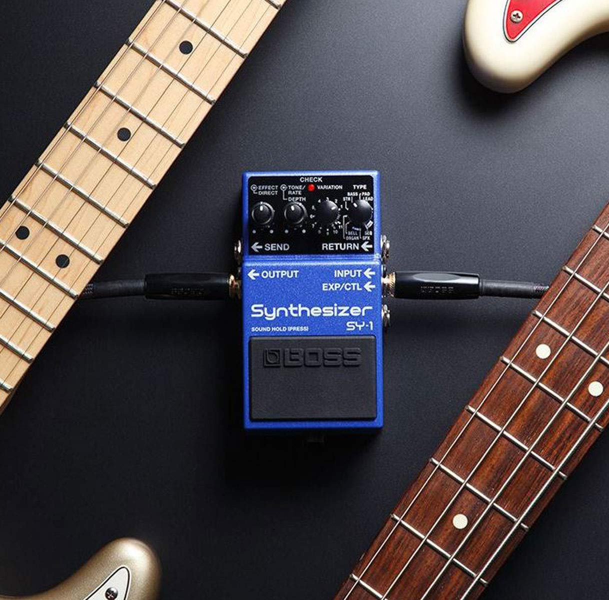 Boss SY-1 - Sintetizzatore per chitarra e basso + cavo jack Keepdrum 3 m