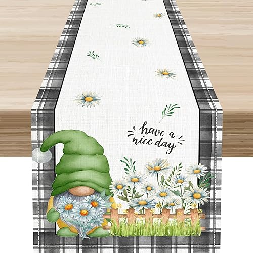 Miniatura 35 de Bonito camino de mesa de fresa, rosa retro de los años 70, diseño floral de verano de los años 70, decoración de mesa auxiliar para el hogar,