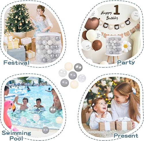 Miniatura 3 de STARBOLO Pelotas para niños, bolas de juguete de plástico a prueba de aplastamiento para niños pequeños, tienda de campaña de juego para pelotas,