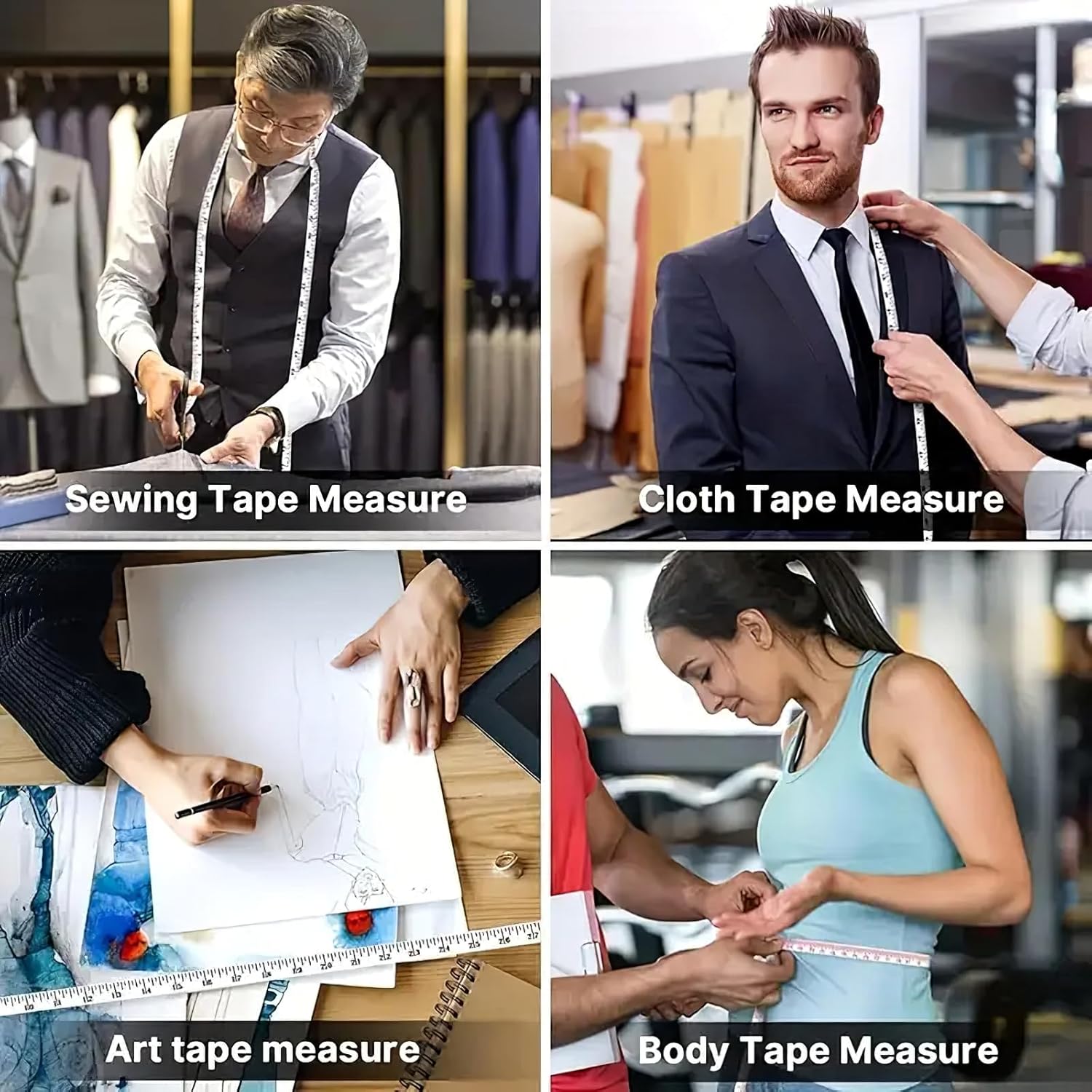 6.5FT Tape Measure for Body Measuring Tape for Body Measurements Tape Tailor Clothing