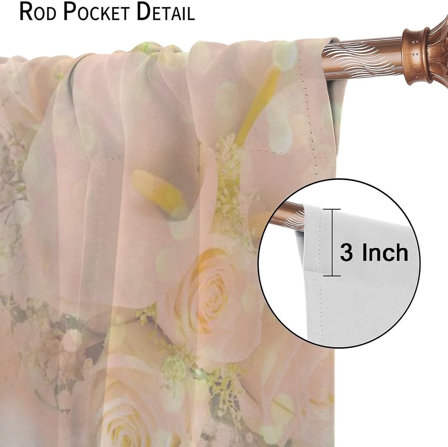 Flower Calla Lily Butterfly Blackout Curtains for Bedroom,Aesthetic Art Colorful Rose Spring Garden Floral Decor Window Drapes - Thermal Insulated and Noise Reduction,2 Panels 63L x 21Ws