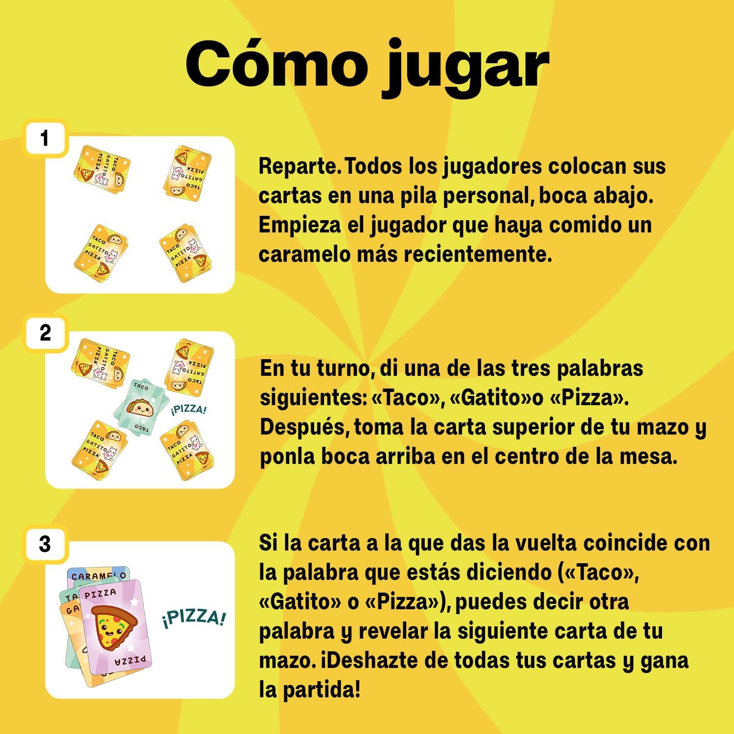 Cartas especiales Synesthesia en Ludilo Taco Kitten Pizza