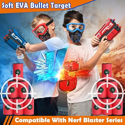 Miniatura 7 de POKONBOY Soft Bullet Target, EVA Bullet Dart Target Compatible with Nerf Blasters Guns