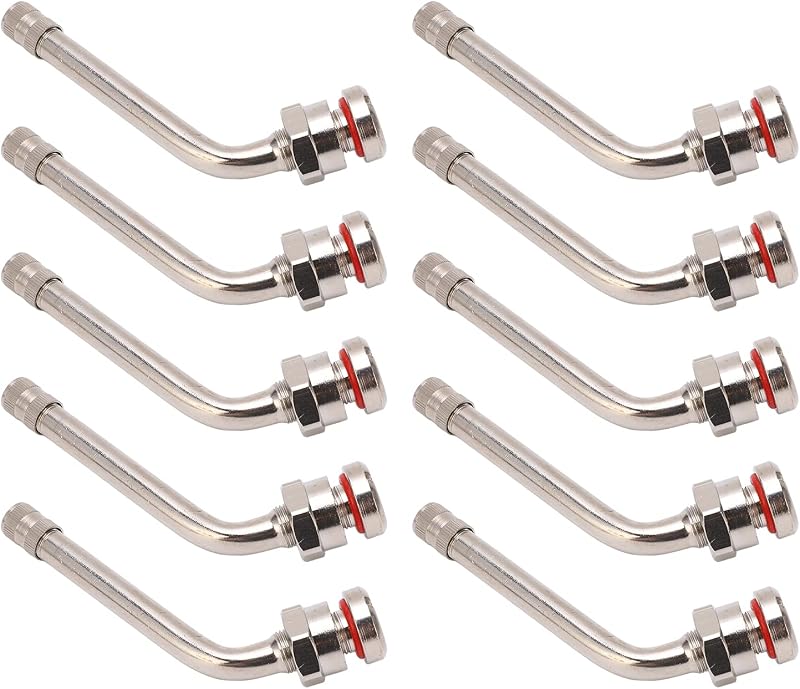 Truck Tire Valve Stems, TR545D 60 Degree Valve Stem Extension Adaptor Compatible with Alcoa 22.5in 24.5in Aluminum Wheels (Pack of 10)