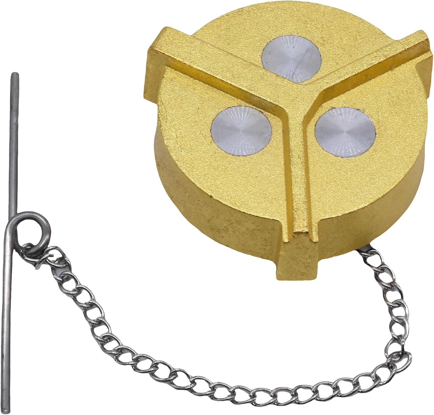 9114 Non-Locking Fuel Cap Fuel Cap Female, 2" Diameter, 11-1/2" NPSF Thread/Inch, 2-1/4" Diameter Over Thread, 2.37" Inside, Brass. Replaces# 600007, 431008, 9114