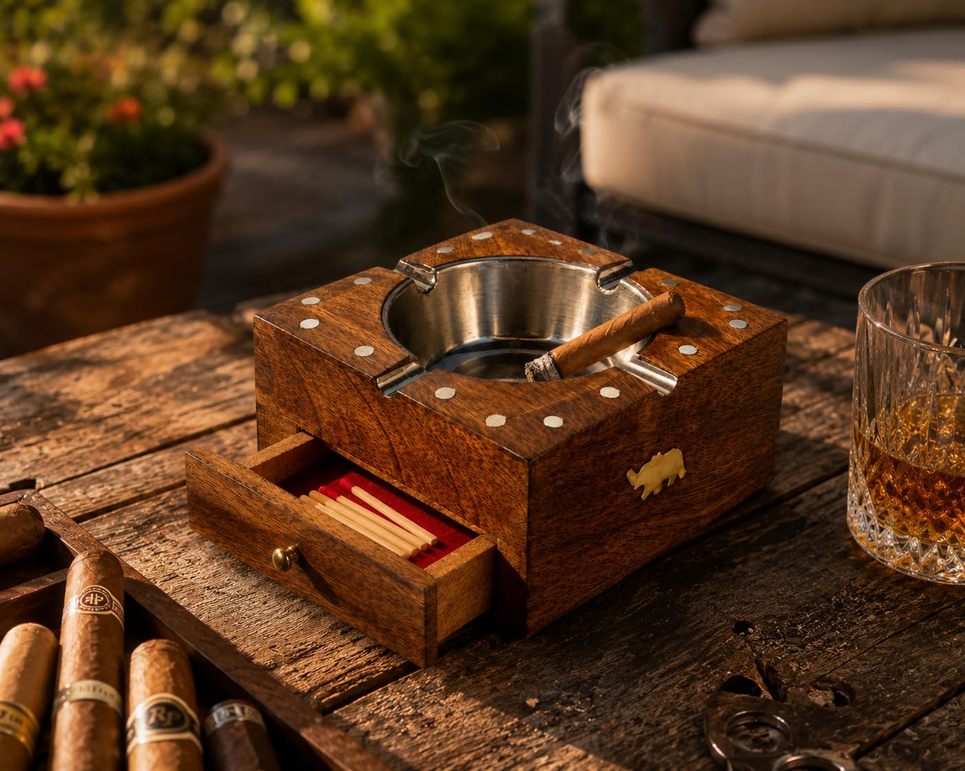 tabletop cigarette holder Amazon.com: Handcrafted Cigarette Smoking Wooden Ashtray With Compartment  For Home Living Room Office Patio Poker Coffee Tabletop For Cigarettes  Unique Vintage Decorative Square Indoor Outdoor Ash Holder : Home & Kitchen