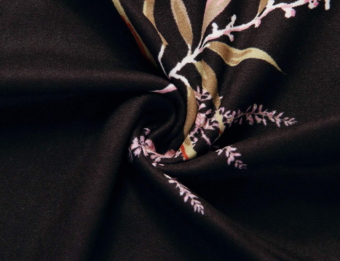 Beauhuty Women's Deep V Neck Short Sleeve Front Wrap Ruched Sexy Slim Fit Tops - Image 8