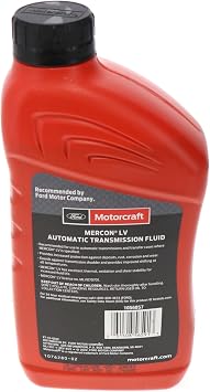 Motorcraft MERCON LV Automatic Transmission Fluid - XT-10-QLVC-12PK - 1 Case of 12 One Quart Bottles (For Select Models and Years of Ford, Lincoln, and Mercury Vehicles)