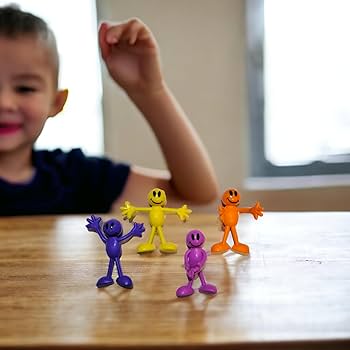 Amazon.com: Zugar Land Colorful Bendable Smile Figures (3