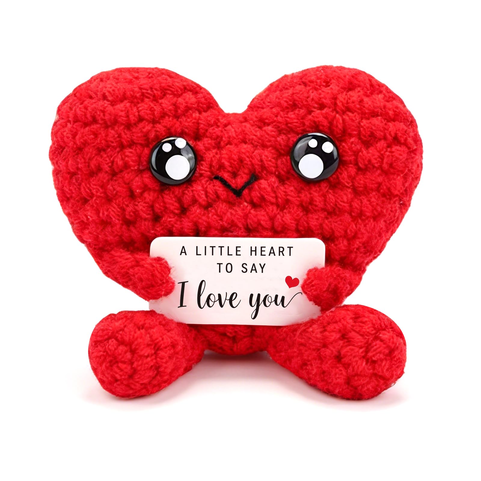 Anniversary Romantic Gifts for Hers, Handmade Crochet Heart, I Love You Gifts for Him, Anniversary Birthday Gifts for Boyfriend, Girlfriend, Husband, Wife, Valentine's Day Couple Presents โ image 1