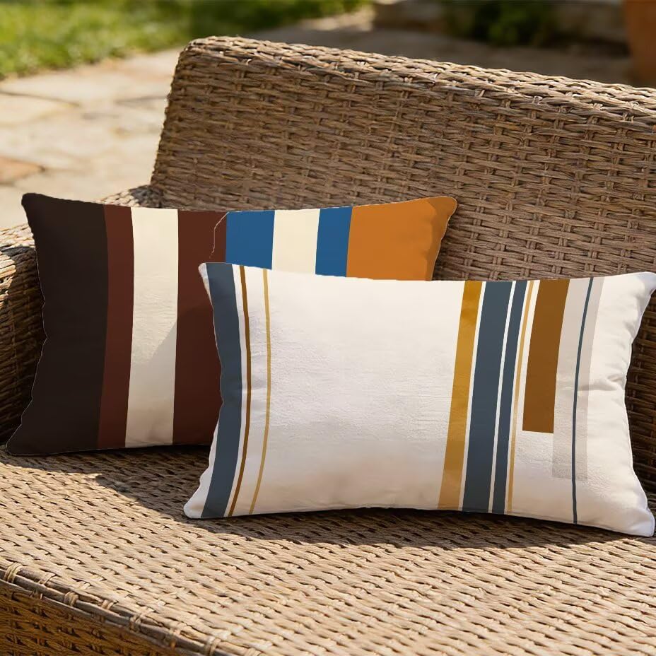 Housse de coussin extérieur 60x80 cm lavable et anti-humidité