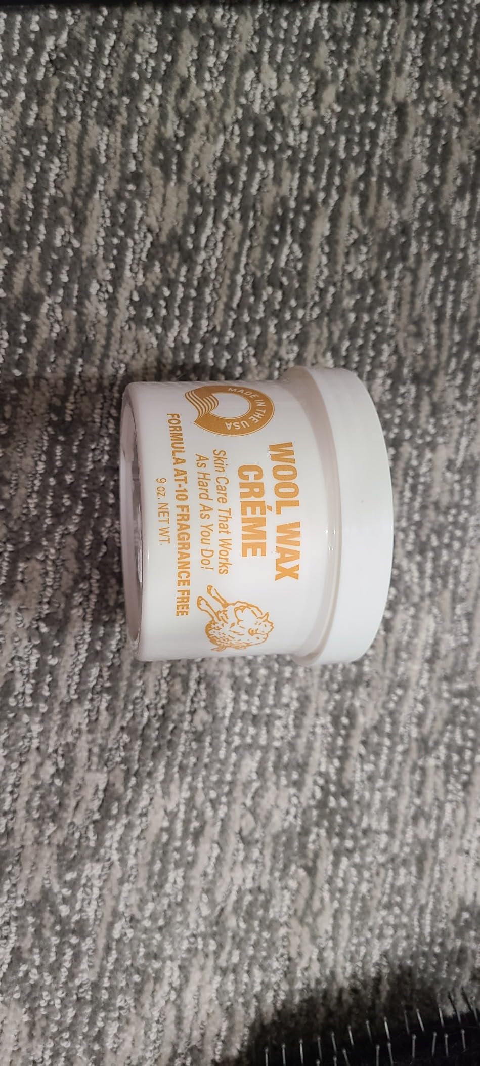 Wool Wax Creme Skin Care Formula 9 Ounce (Fragrance-Free)