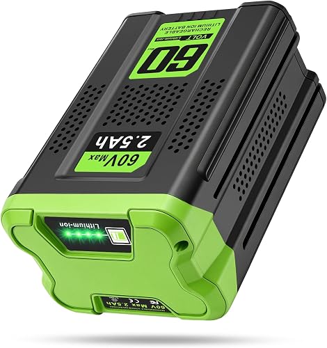 Replacement for Greenworks 60V Battery 2.5Ah,Compatible with Greenworks Pro 60v & 75+ Power Tools Battery LB60A03 LB60A02 LB602 LB6025 LB60A00