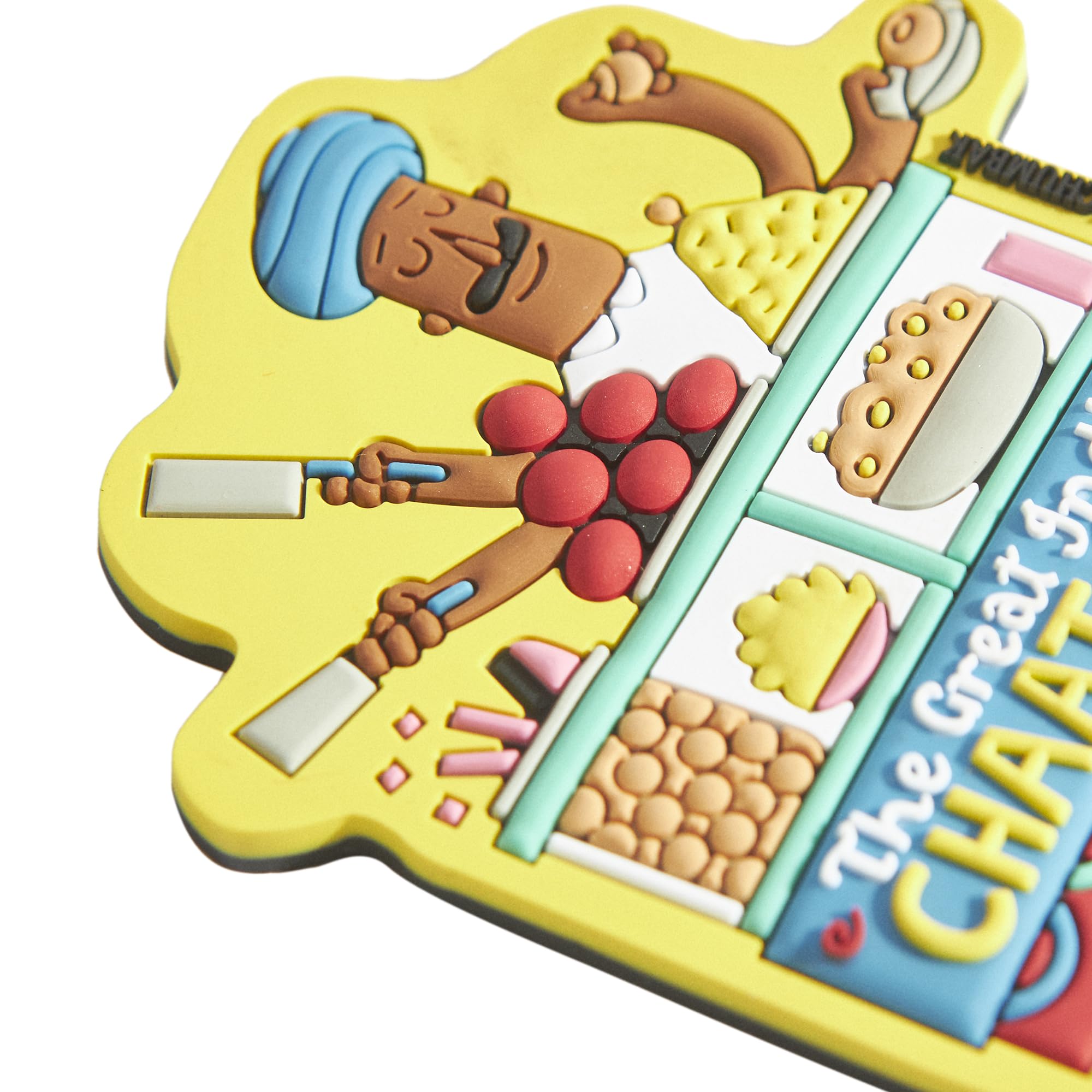 Chumbak The Great Indian Chaat Cart Magnet – Street Food Cart Design, Quirky Refrigerator Décor, Magnetic Kitchen Accessory & Gift for Food Lovers 2