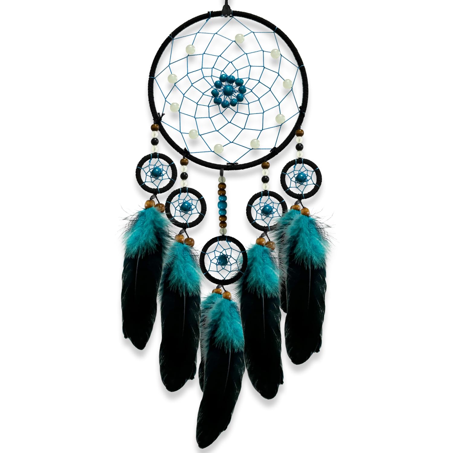 Dream Catcher for Boys Wall Decor Handmade Feather Hanging Decorations Home Ornament Birthday Festival Craft Gift…